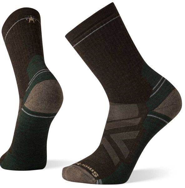 Smartwool HIKE FULL CUSHION CREW Pánske ponožky, hnedá, veľkosť