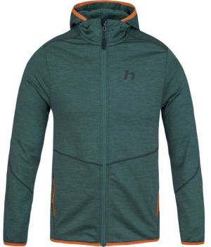 Hannah DAMAR HOODY Pánska funkčná mikina, tmavo zelená, veľkosť