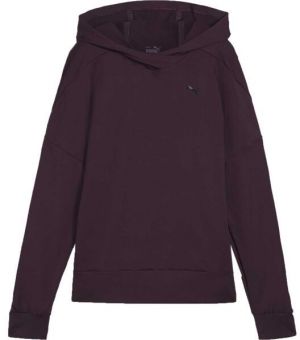 Puma CLOUDSPUN HOODIE Dámska športová mikina, vínová, veľkosť