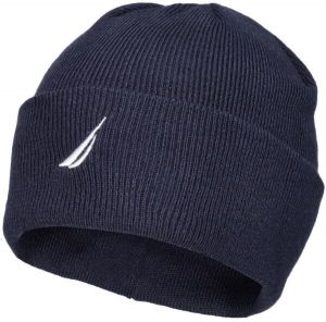 NAUTICA GERRO BEANIE Pánska zimná čiapka, tmavo modrá, veľkosť