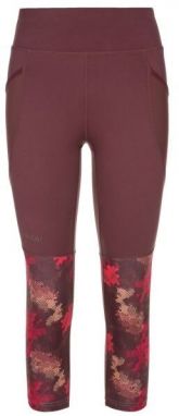 KILPI SOLAS Dámske 3/4  legíny, červená, veľkosť