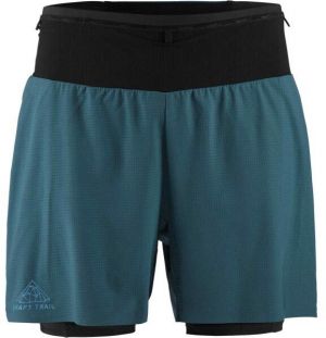 Craft PRO TRAIL 2IN1 SHORTS M Pánske bežecké šortky, zelená, veľkosť