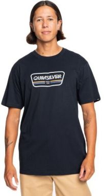 Quiksilver RANGE LIFE FRONT SS Pánske tričko, čierna, veľkosť