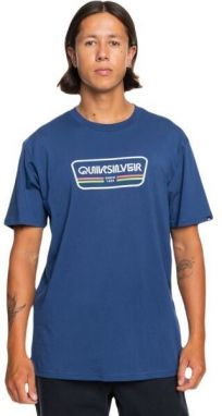 Quiksilver RANGE LIFE FRONT SS Pánske tričko, modrá, veľkosť