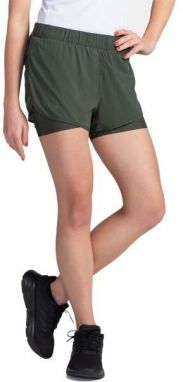KILPI BERGEN Dámske bežecké šortky, tmavě zelená, veľkosť