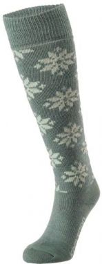 KARI TRAA ROSE WOOL SKI SOCKS Dámske lyžiarske podkolienky, tmavo zelená, veľkosť