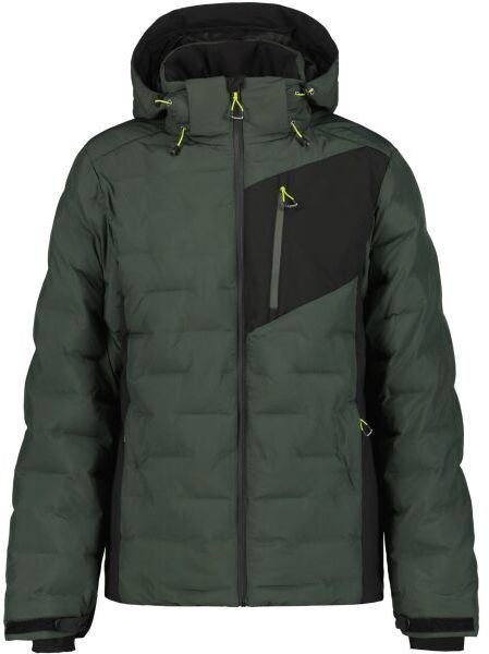 ICEPEAK DICKINSON Pánska lyžiarska bunda, tmavo zelená, veľkosť