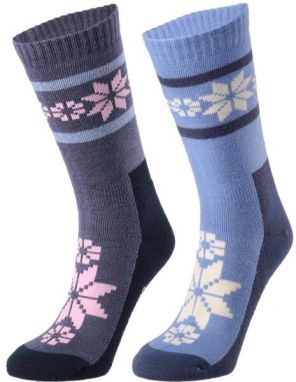 KARI TRAA RUSA SOCK 2PK Dámske  ponožky, modrá, veľkosť