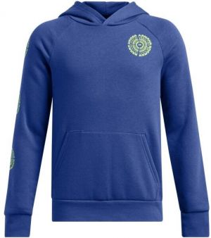 Under Armour RIVAL FLEECE SPIRALLOGO Chlapčenská mikina, modrá, veľkosť M