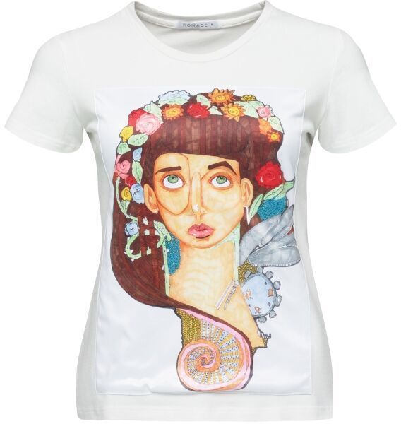 ROMADE MARDAR Dámske tričko, biela, veľkosť