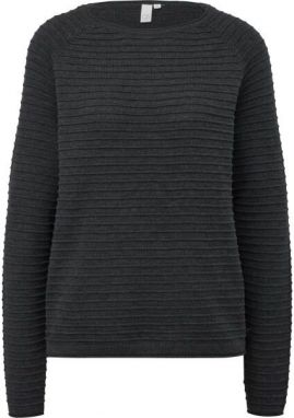 s.Oliver QS KNITTED PULLOVER NOOS Dámsky sveter, čierna, veľkosť