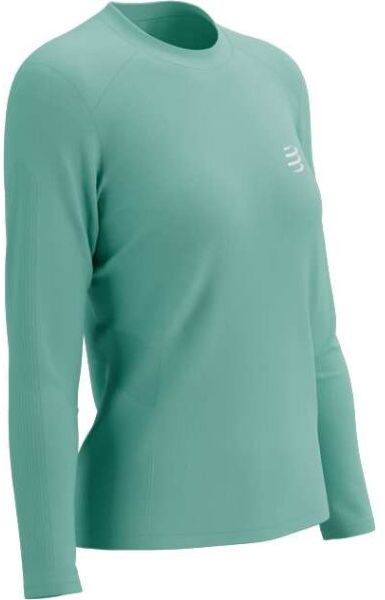Compressport PERFORMANCE LS TSHIRT W Dámske bežecké tričko s dlhým rukávom, tyrkysová, veľkosť