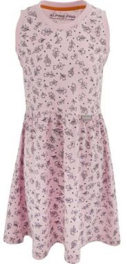 ALPINE PRO ZELO Dievčenské šaty, ružová, veľkosť 128-134