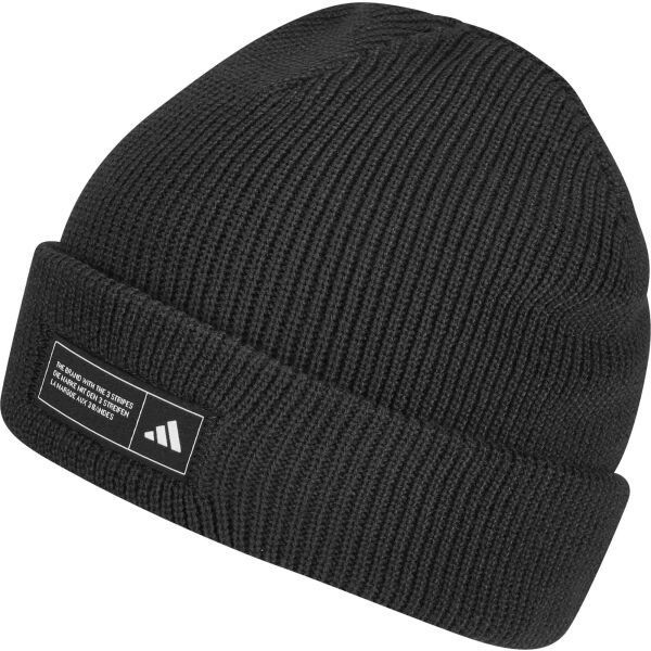 adidas ESSENTIALS CUFFED BEANIE Pánska zimná čiapka, čierna, veľkosť