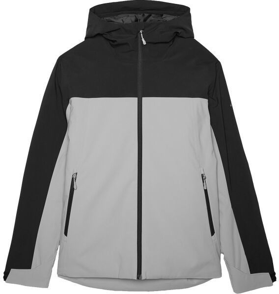 4F JACKET CITY Pánska bunda, sivá, veľkosť