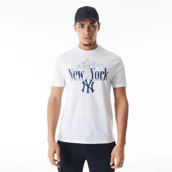 New Era NEW YORK YANKEES MLB Pánske tričko, biela, veľkosť