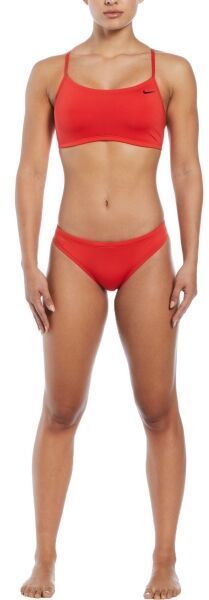 Nike ESSENTIALS SPORTS BIKINI Dámske dvojdielne plavky, červená, veľkosť
