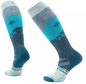 Smartwool SKI FC SNOWPOCALYPSE PATTERN OTC Dámske lyžiarske podkolienky, sivá, veľkosť
