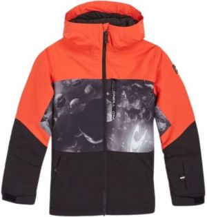 O'Neill CARBONITE Chlapčenská snowboardová/lyžiarska bunda, oranžová, veľkosť