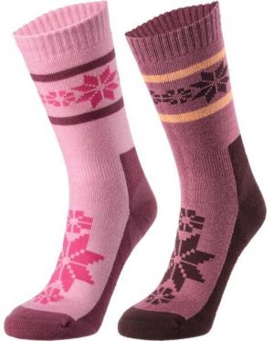 KARI TRAA RUSA SOCK 2PK Dámske  ponožky, ružová, veľkosť