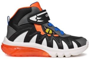 Geox J CIBERDRON B Chlapčenské tenisky, černá, veľkosť