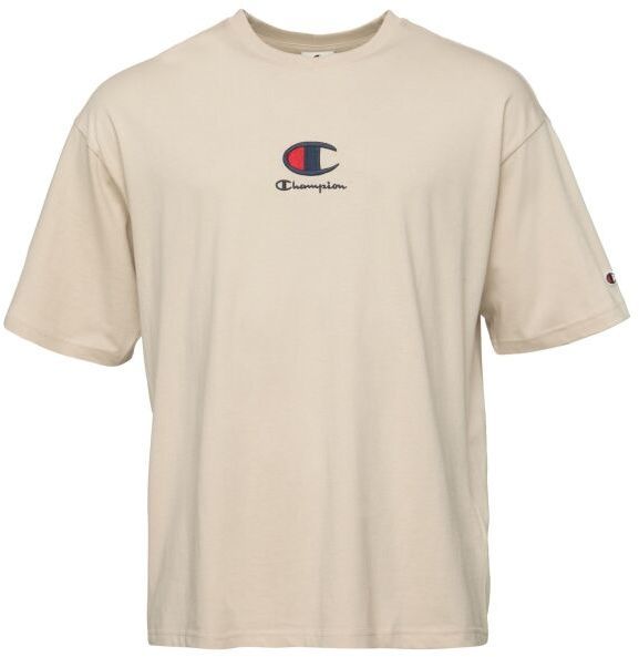 Champion SCRIPT SHOP Pánske tričko, béžová, veľkosť