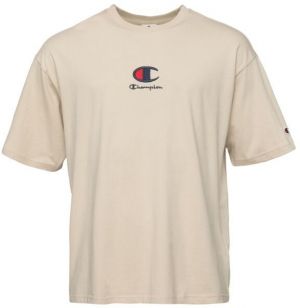 Champion SCRIPT SHOP Pánske tričko, béžová, veľkosť