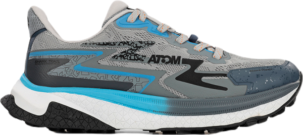 ATOM SHARK TRAIL Pánske bežecké topánky, sivá, veľkosť