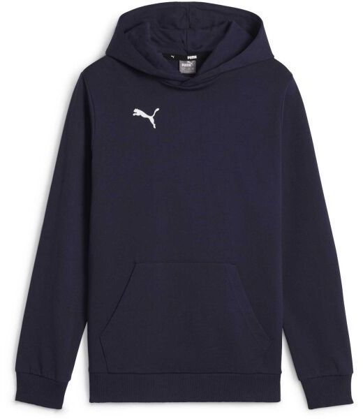 Puma TEAMGOAL CASUALS HOODY JR Detská mikina, tmavo modrá, veľkosť