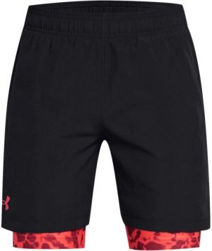Under Armour WOVEN 2in1 Chlapčenské kraťasy, čierna, veľkosť