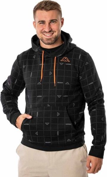 Kappa LOGO IVABE Pánska mikina, čierna, veľkosť XXXL