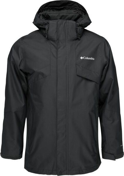 Columbia BUGABOO III FLEECE INTERCHANGE JACKET Pánska zimná bunda, čierna, veľkosť