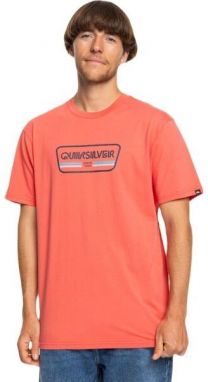 Quiksilver RANGE LIFE FRONT SS Pánske tričko, lososová, veľkosť