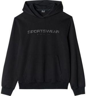 4F HOODIE OVER HEAD Pánska mikina, čierna, veľkosť