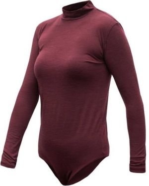 Sensor MERINO AIR Dámske body s dlhým rukávom, vínová, veľkosť