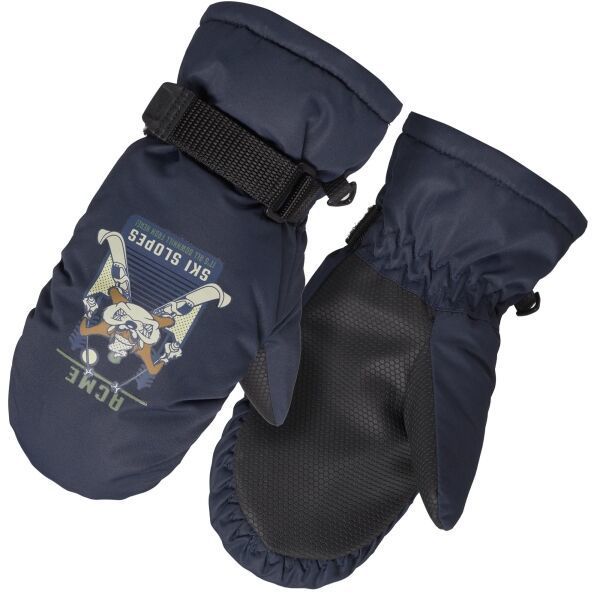 LOONEY TUNES TAZ Detské palčiaky, tmavo modrá, veľkosť 8-9Y