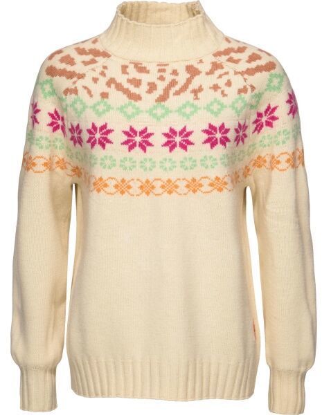 KARI TRAA INGRID KNIT Dámsky rolák, béžová, veľkosť