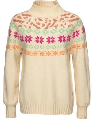 KARI TRAA INGRID KNIT Dámsky rolák, béžová, veľkosť