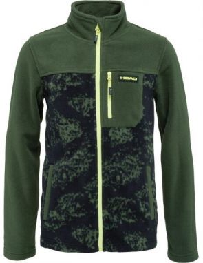 Head BONY Chlapčenská flísová mikina, zelená, veľkosť 152-158