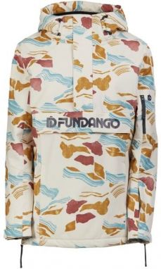 FUNDANGO BIRCH LOGO Dámska lyžiarska/snowboardová bunda, béžová, veľkosť
