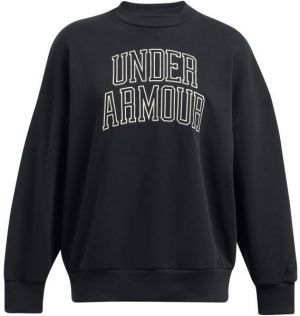 Under Armour ICON TERRY CREW Dámska mikina, čierna, veľkosť