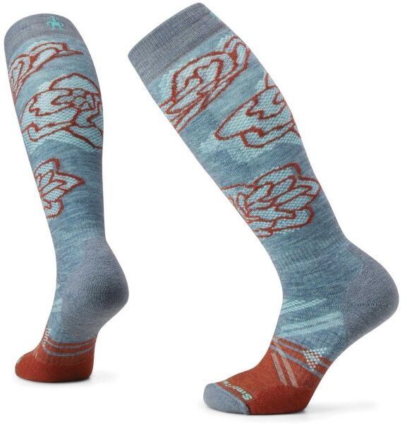 Smartwool W SKI TARGETED CUSHION PATTERN OTC Dámske lyžiarske podkolienky, sivá, veľkosť