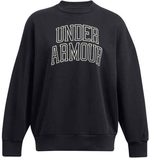 Under Armour ICON TERRY CREW Dámska mikina, čierna, veľkosť M