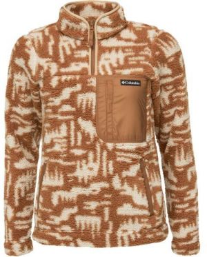 Columbia WEST BEND 1/4 ZIP II Dámska flísová mikina, hnedá, veľkosť