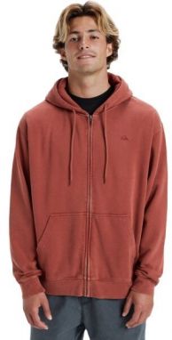 Quiksilver SALT WATER ZIP HOODIE Pánska mikina, hnedá, veľkosť