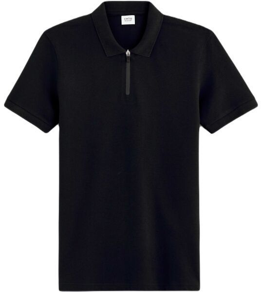 CELIO GEBENOIT Pánske tričko polo, čierna, veľkosť