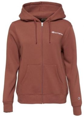 Champion HOODED FULL ZIP Dámska mikina, hnedá, veľkosť