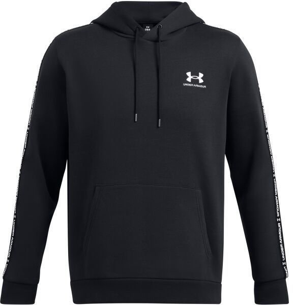 Under Armour ICON FLEECE TAPING Pánska mikina, čierna, veľkosť M