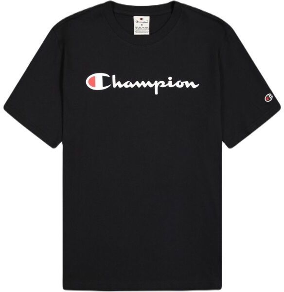 Champion SCRIPT SHOP Pánske tričko, čierna, veľkosť