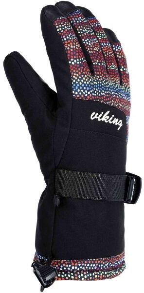 Viking TANUKA Dámske lyžiarske rukavice, čierna, veľkosť